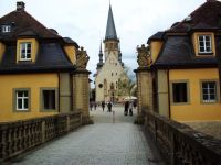 80 Weikersheim-Blick vom Schloss zur Kirche